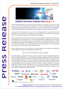 Galileo Services evolves into Space Y – Press Release – Space Y